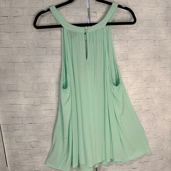 Torrid teal sleeveless blouse bohemian coastal grandma hippie, gypsy plus size - Picture 2 of 5